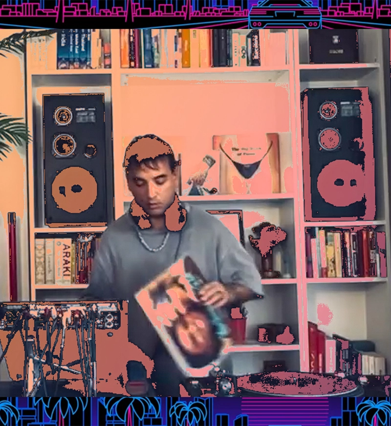Vinyl record artwork for the Leftfield Dance, Funk and Synth-Pop DJ set