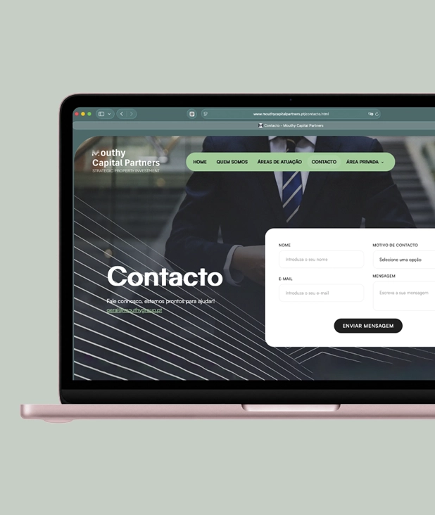 Mouthy Capital Partners website design