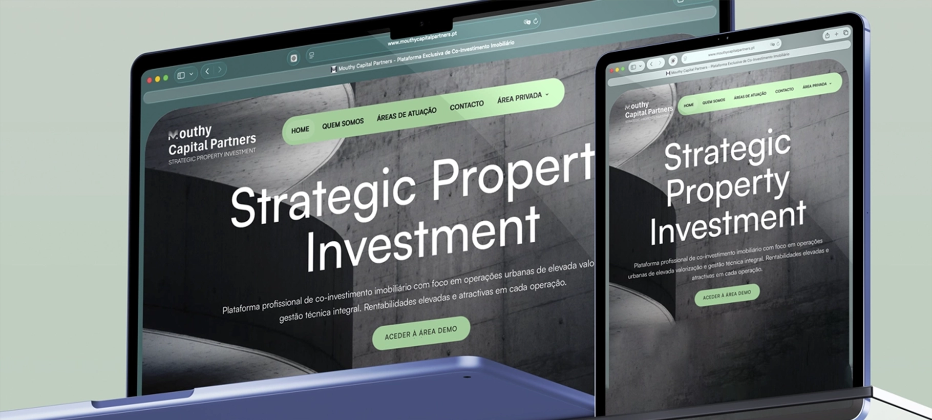 Mouthy Capital Partners website project cover
