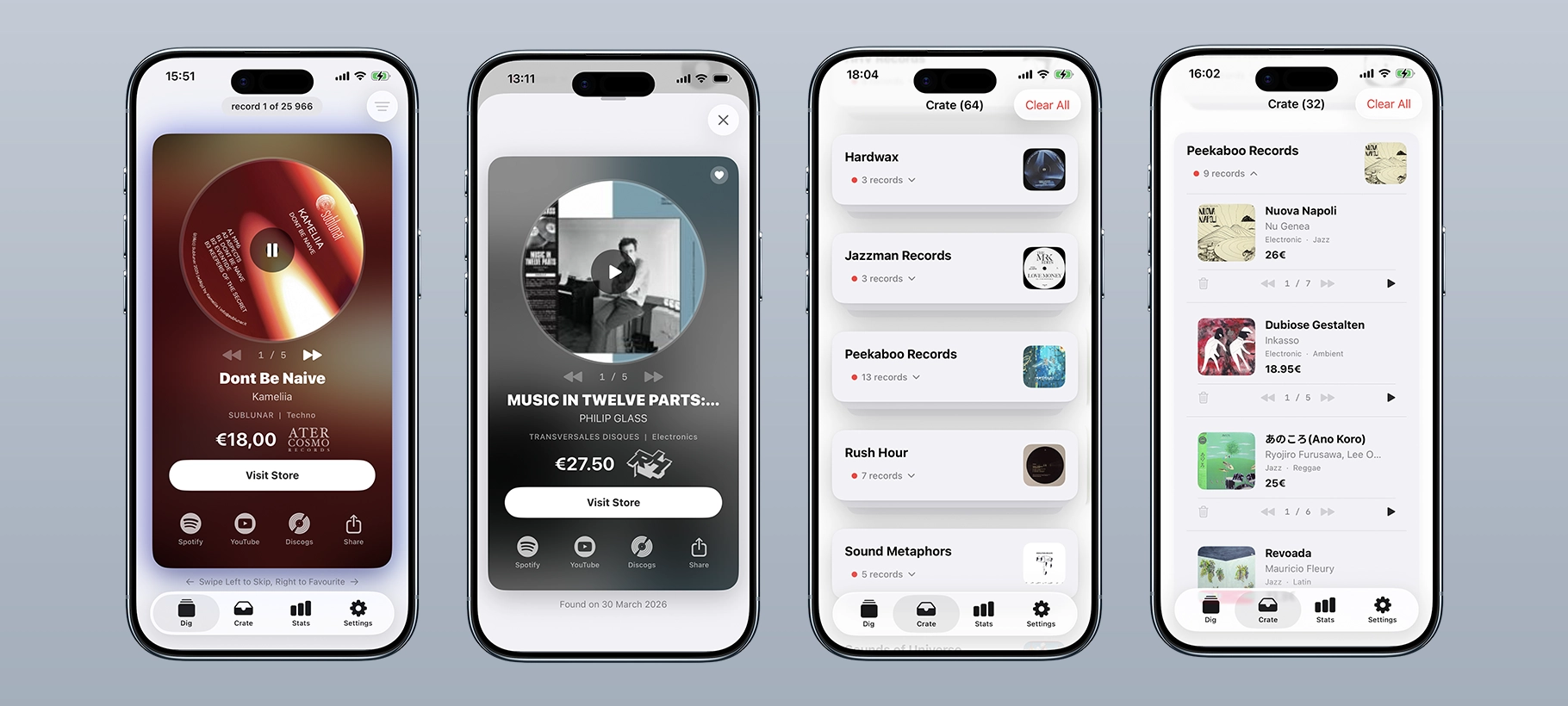 Vinyl Swiper iOS app project cover