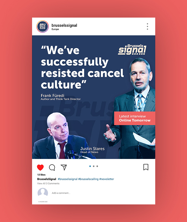 Brussels Signal — social media post