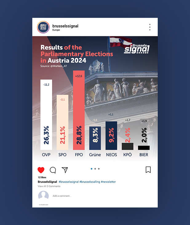 Brussels Signal — social media post